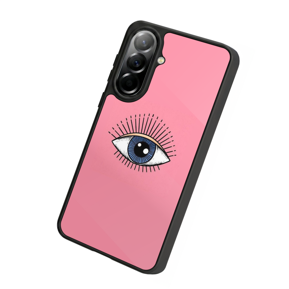 Samsung Galaxy A57 Uyumlu Göz Tasarımlı Glossy Premium Kılıf