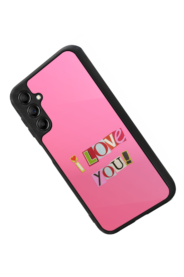 Samsung Galaxy A14 Uyumlu Kalp Love Tasarımlı Glossy Premium Kılıf
