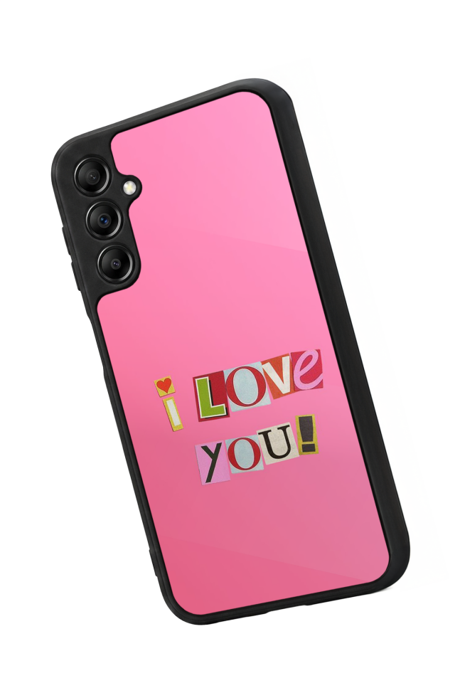 Samsung Galaxy A14 Uyumlu Kalp Love Tasarımlı Glossy Premium Kılıf