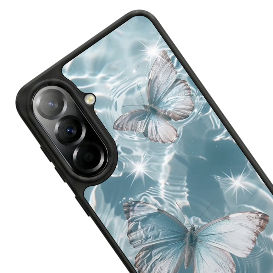 Samsung Galaxy A37 Uyumlu Kelebek Tasarımlı Glossy Premium Kılıf
