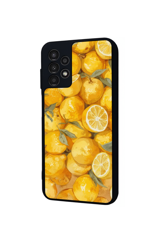 Samsung Galaxy A23 Uyumlu Limon Tasarımlı Glossy Premium Kılıf