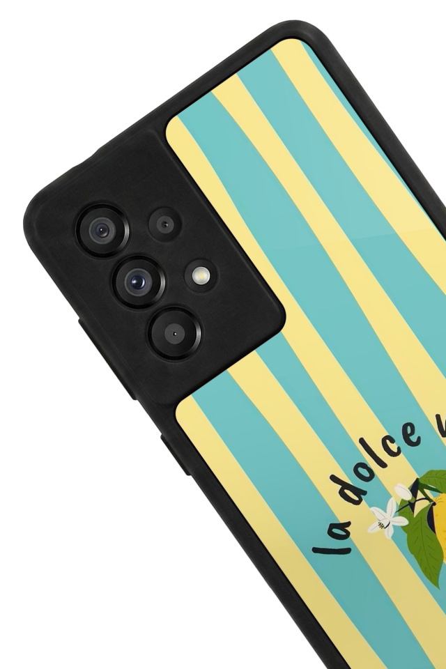Samsung Galaxy A73 Uyumlu Limon Tasarımlı Glossy Premium Kılıf