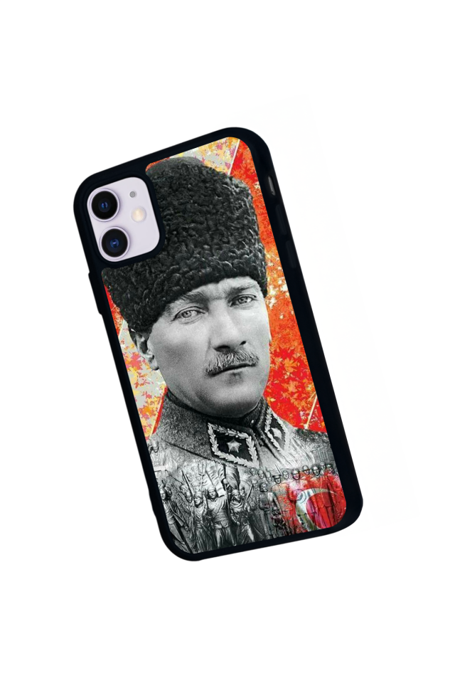iPhone 11 Uyumlu Mustafa Kemal Ataturk Tasarımlı Glossy Premium Kılıf
