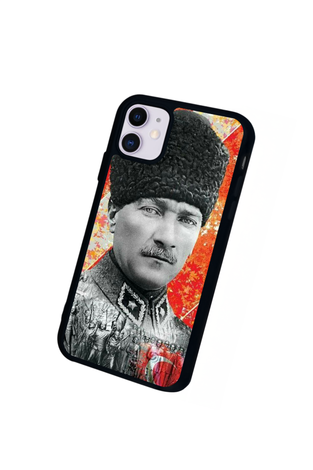 iPhone 11 Uyumlu Mustafa Kemal Ataturk Tasarımlı Glossy Premium Kılıf