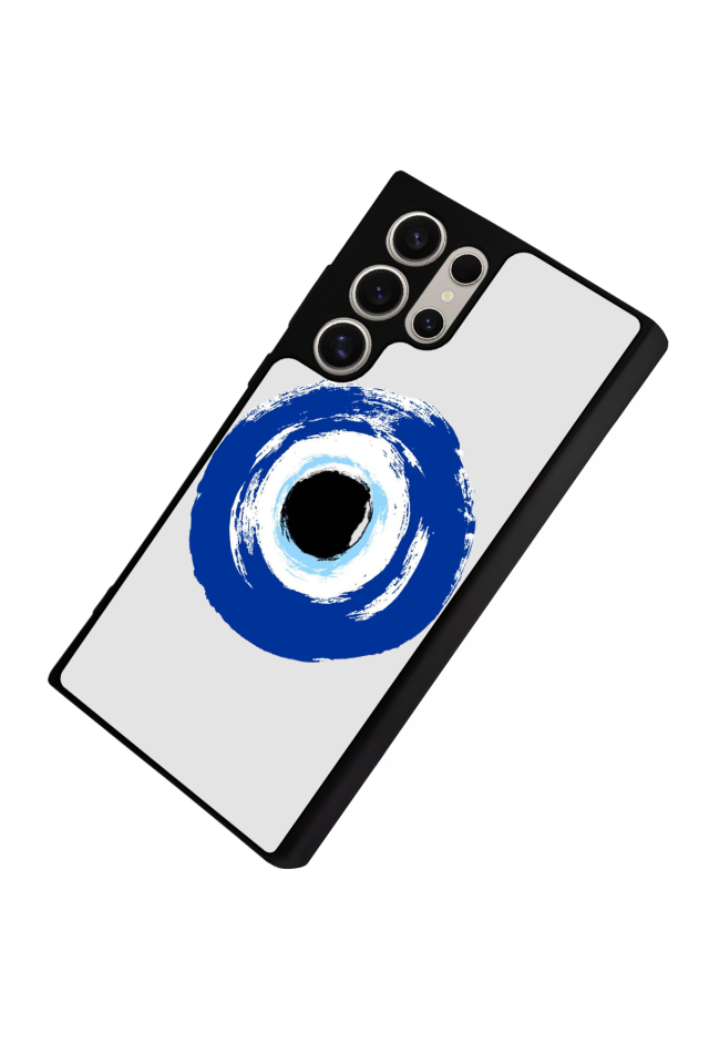 Samsung Galaxy S24 Ultra Uyumlu Nazar Tasarımlı Glossy Premium Kılıf