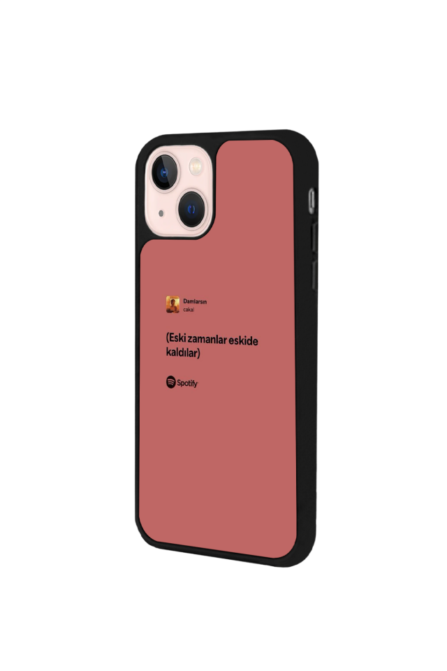 iPhone 13 Mini Uyumlu Sarki Sozleri Tasarımlı Glossy Premium Kılıf