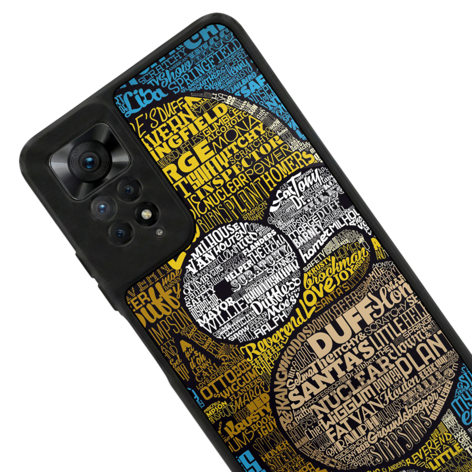 Xiaomi Redmi Note 11 Pro Uyumlu The Simpsons Tasarımlı Glossy Premium Kılıf