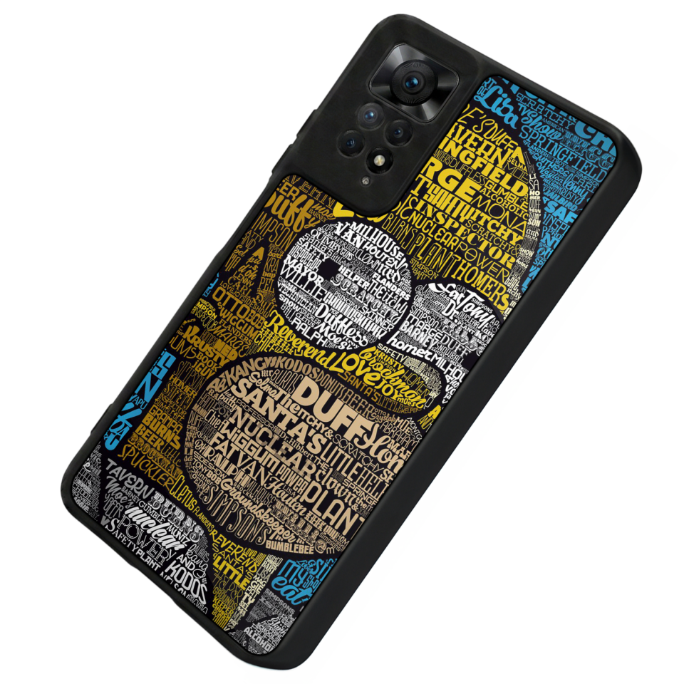 Xiaomi Redmi Note 11 Pro Uyumlu The Simpsons Tasarımlı Glossy Premium Kılıf