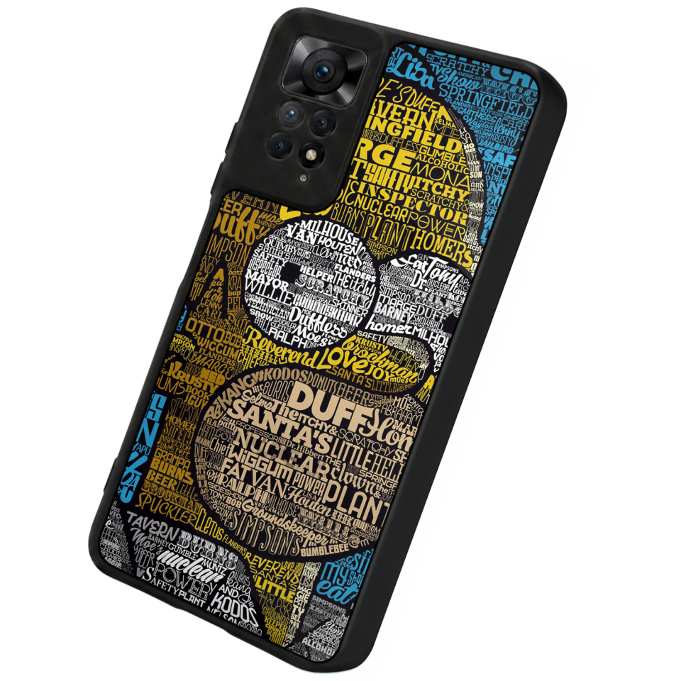 Xiaomi Redmi Note 11 Pro Uyumlu The Simpsons Tasarımlı Glossy Premium Kılıf