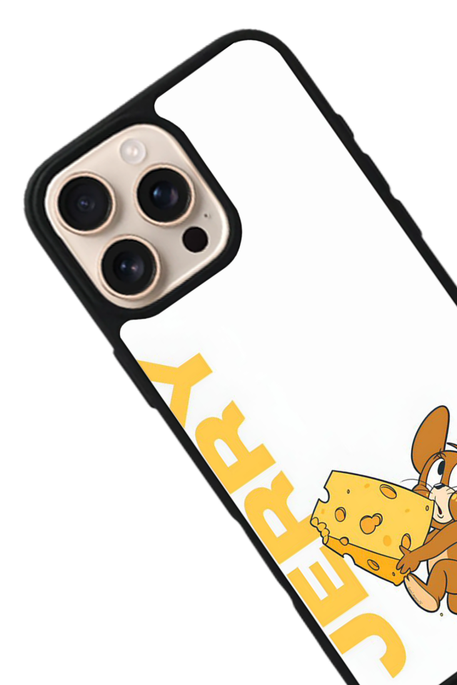 iPhone 15 Pro Max Uyumlu Tom And Jerry Tasarımlı Glossy Premium Kılıf