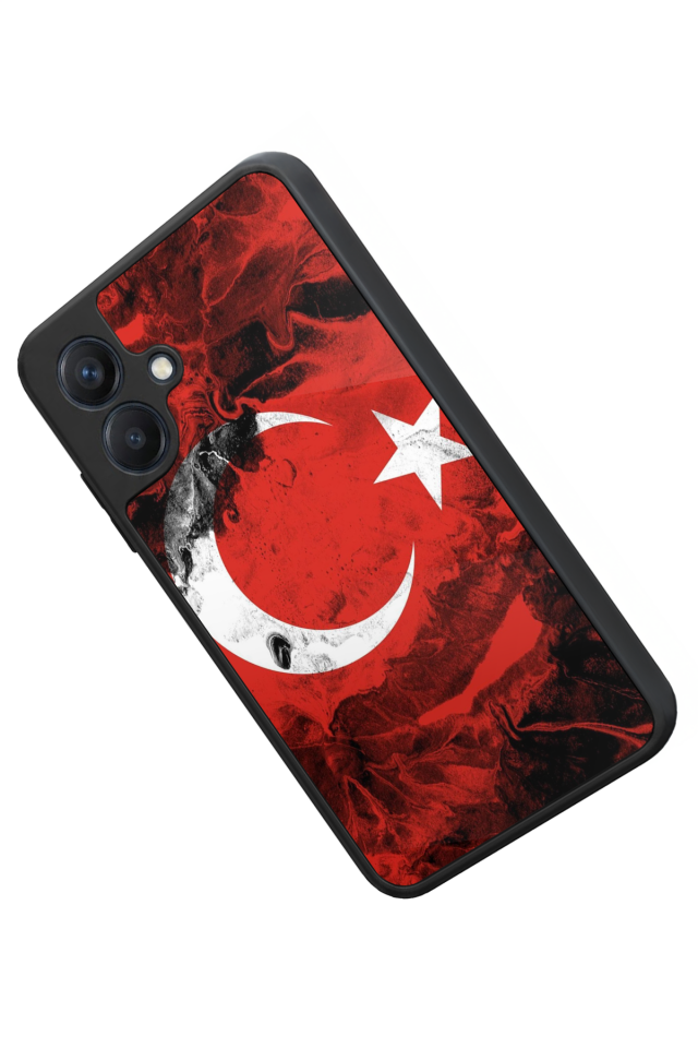 Samsung Galaxy A07 Uyumlu Türk Bayragi Tasarımlı Glossy Premium Kılıf