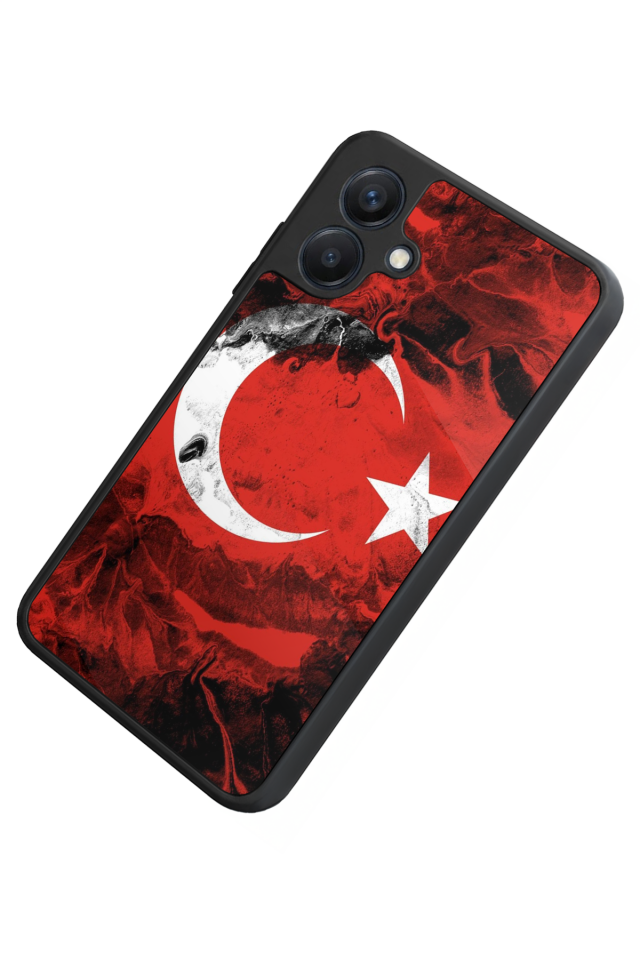 Samsung Galaxy A07 Uyumlu Türk Bayragi Tasarımlı Glossy Premium Kılıf