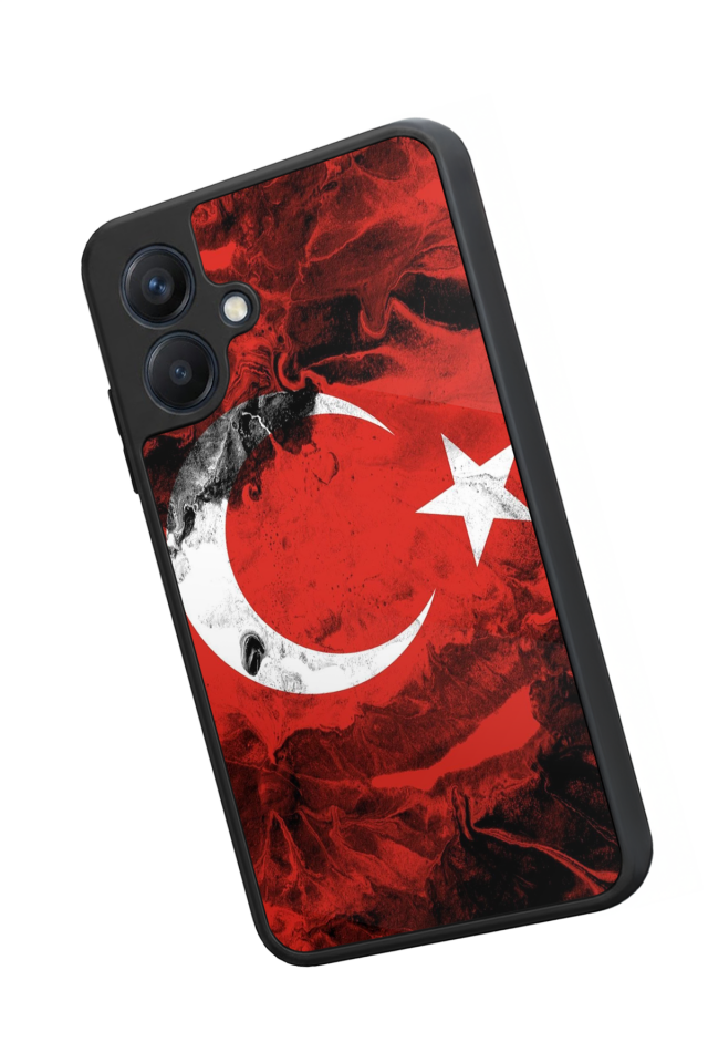 Samsung Galaxy A07 Uyumlu Türk Bayragi Tasarımlı Glossy Premium Kılıf