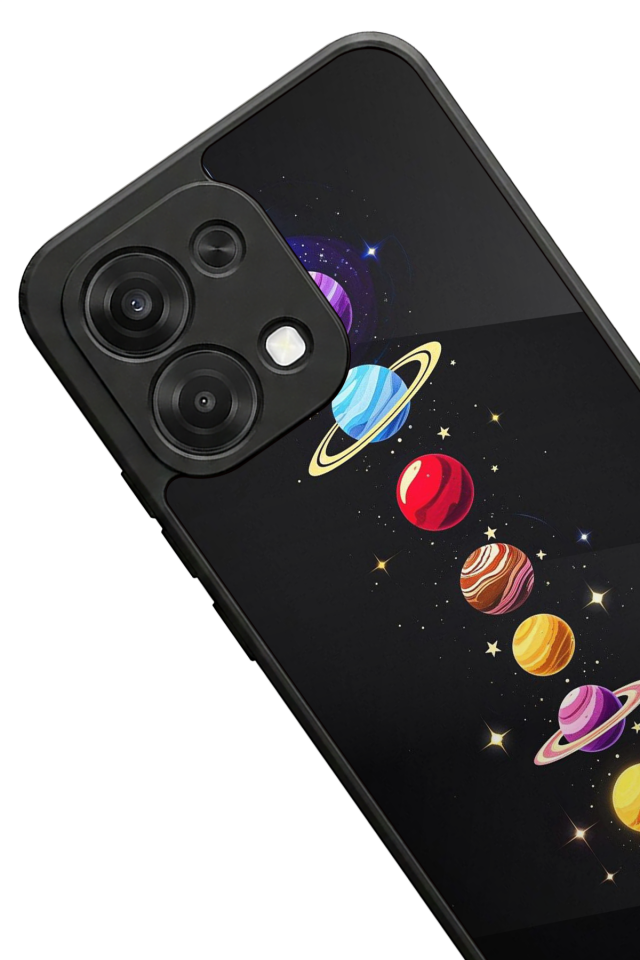 Oppo A6 Pro Uyumlu Uzay Tasarımlı Glossy Premium Kılıf