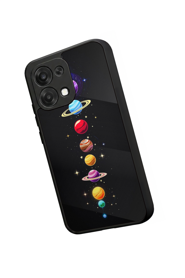 Oppo A6 Pro Uyumlu Uzay Tasarımlı Glossy Premium Kılıf