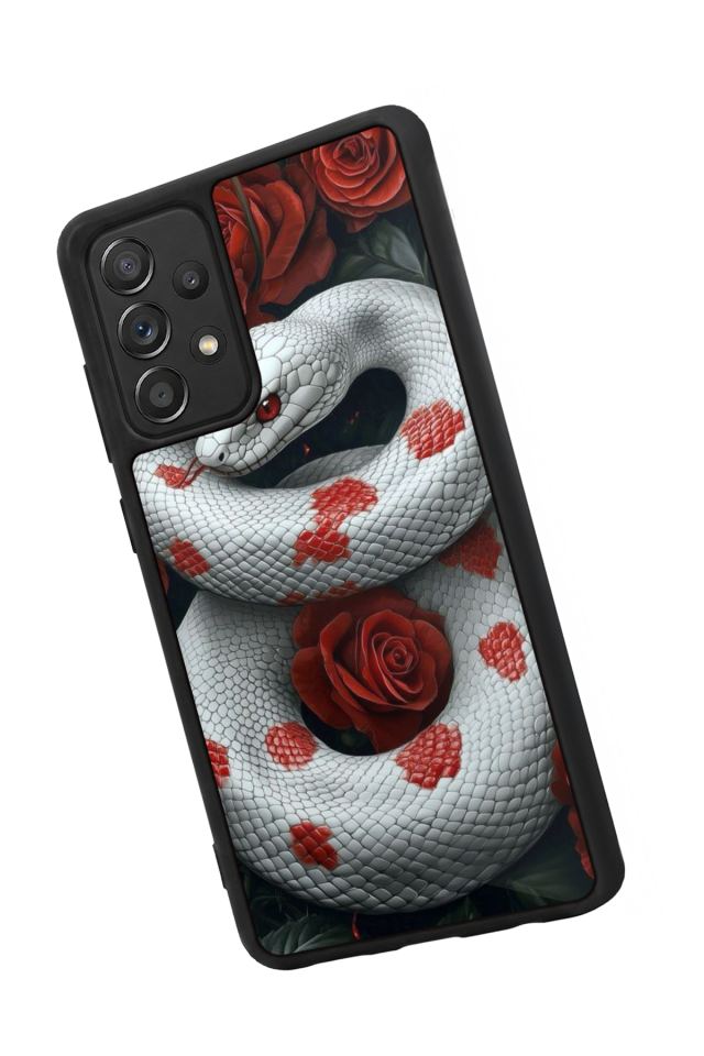 Samsung Galaxy A72 Uyumlu Yılan Tasarımlı Glossy Premium Kılıf