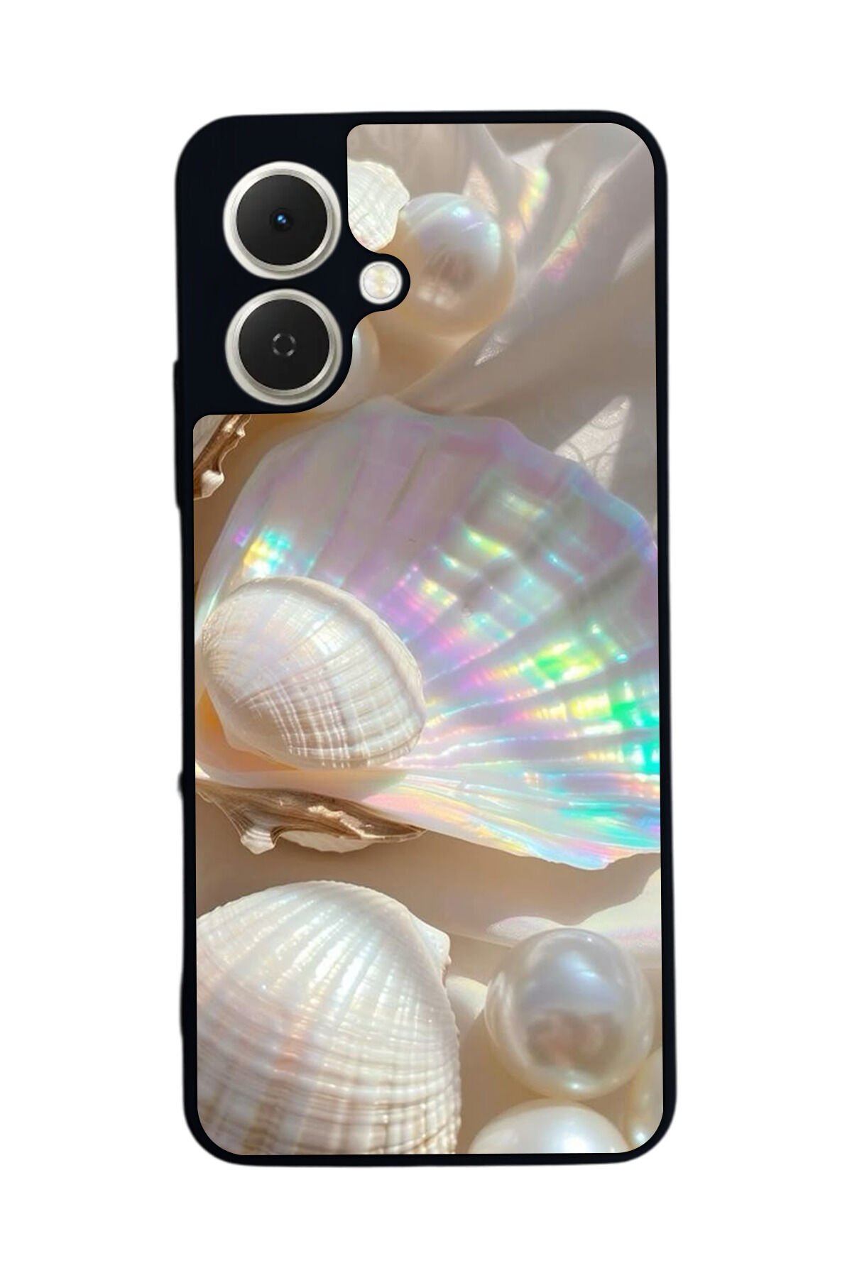 Tecno Spark GO 2 Uyumlu İnci Tasarımlı Glossy Premium Kılıf