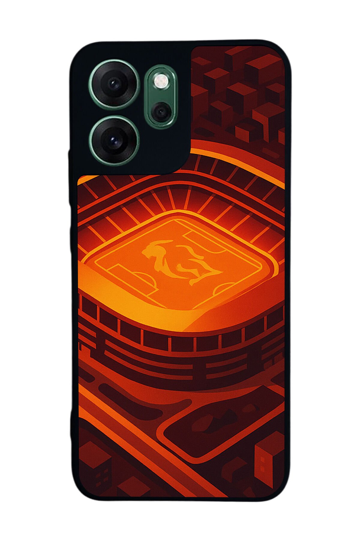 Oppo Reno 14F Uyumlu Aslan Tasarımlı Glossy Premium Kılıf