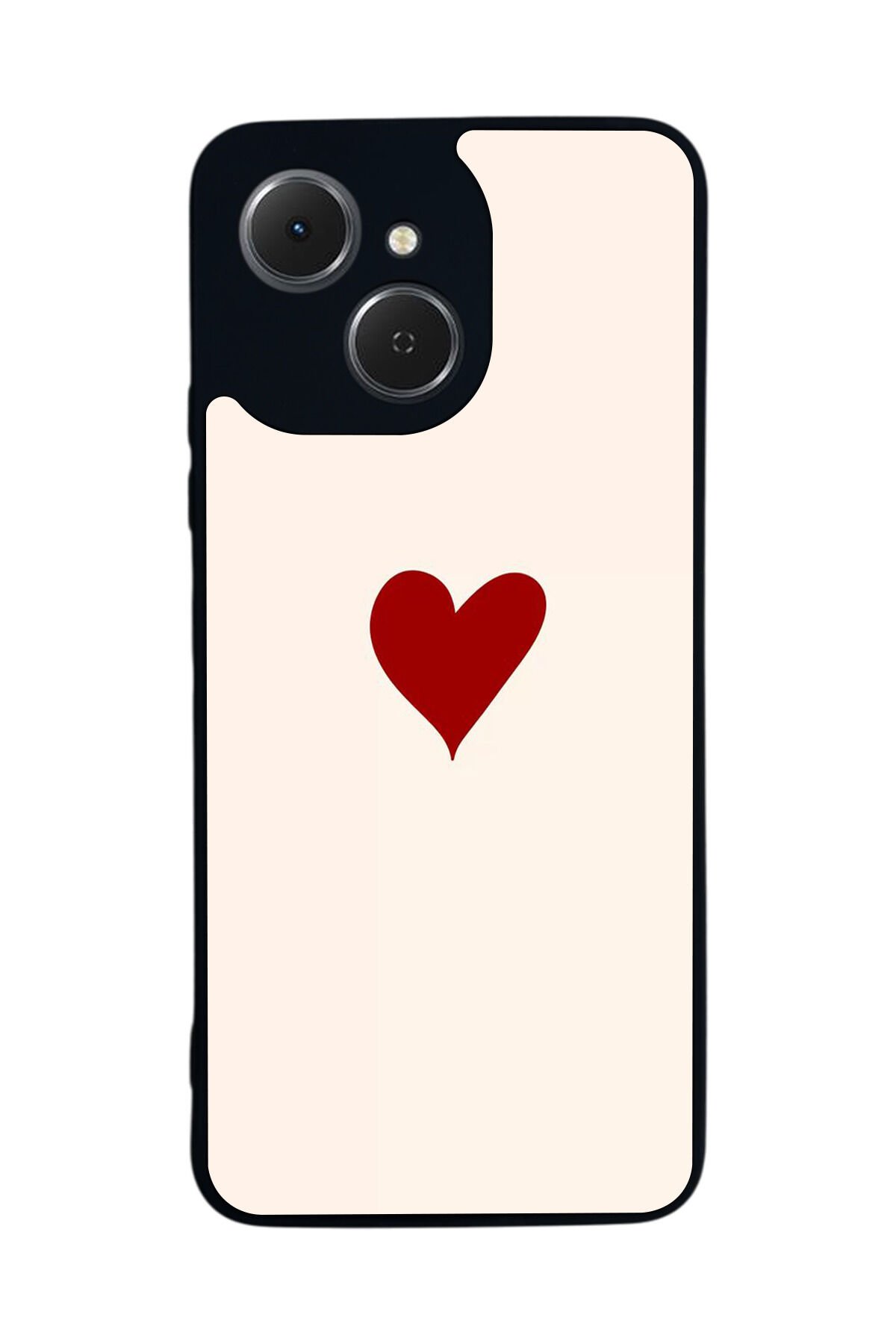 Tecno Spark 40C Uyumlu Kalp Love Tasarımlı Glossy Premium Kılıf