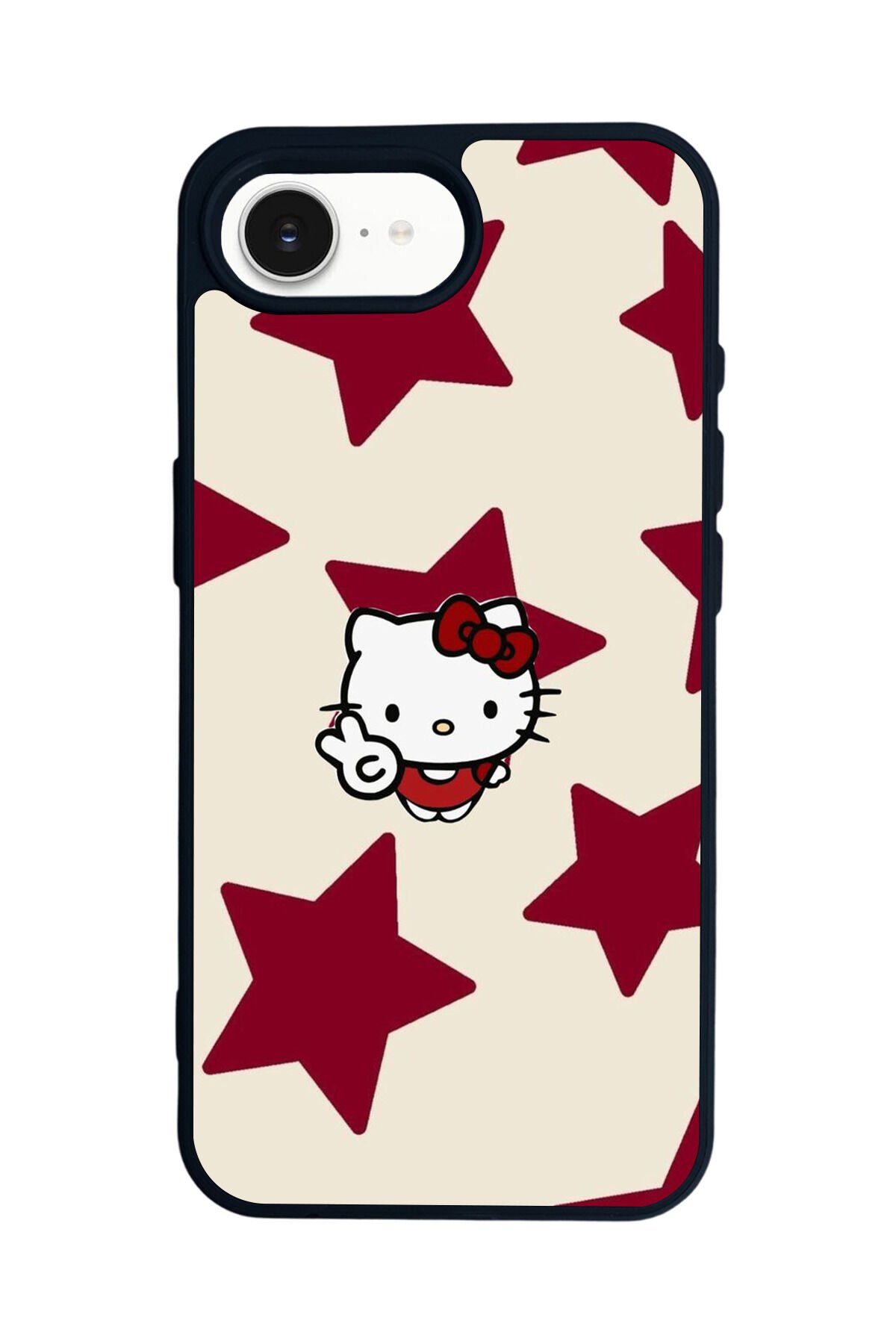 iPhone 16E Uyumlu HelloKitty Tasarımlı Glossy Premium Kılıf