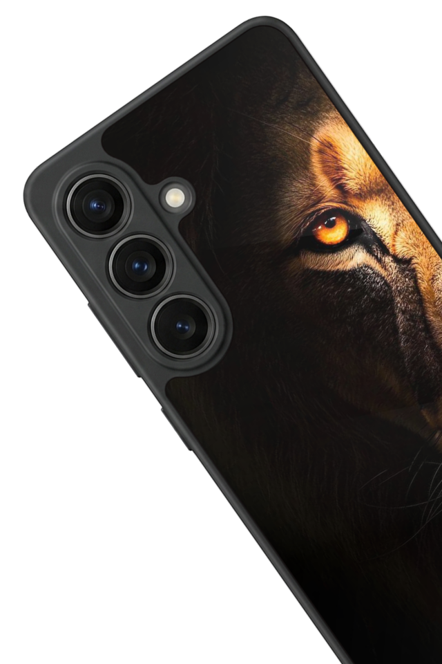 Samsung Galaxy S26 Uyumlu Aslan Tasarımlı Glossy Premium Kılıf