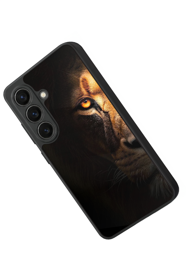 Samsung Galaxy S26 Uyumlu Aslan Tasarımlı Glossy Premium Kılıf