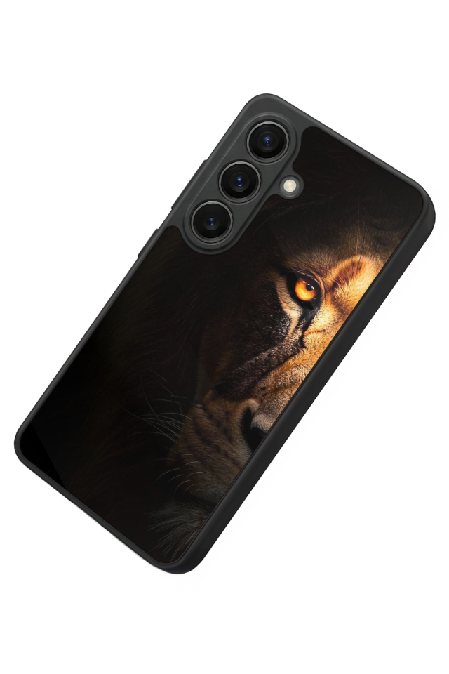 Samsung Galaxy S26 Uyumlu Aslan Tasarımlı Glossy Premium Kılıf