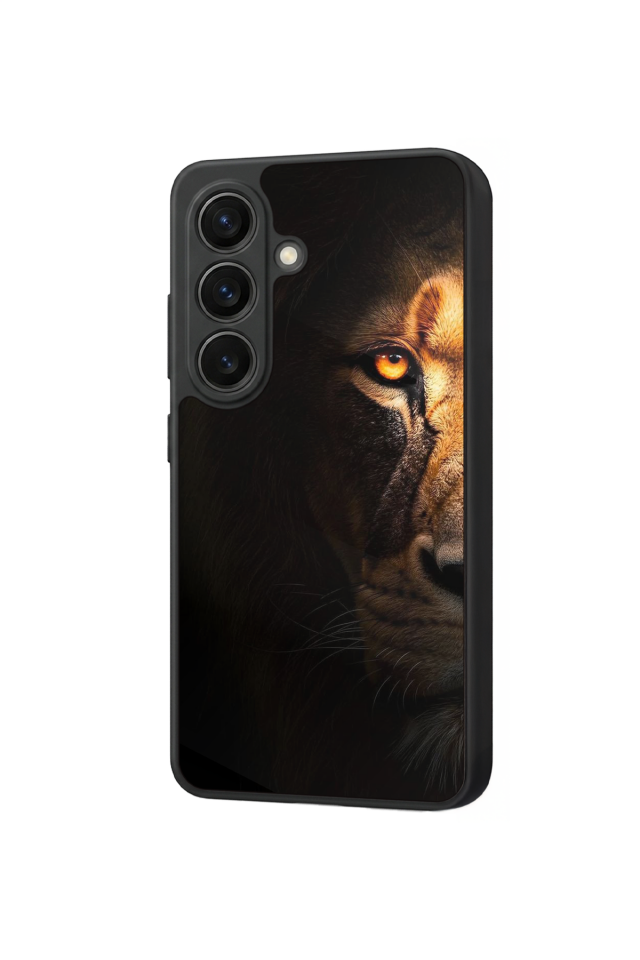 Samsung Galaxy S26 Uyumlu Aslan Tasarımlı Glossy Premium Kılıf