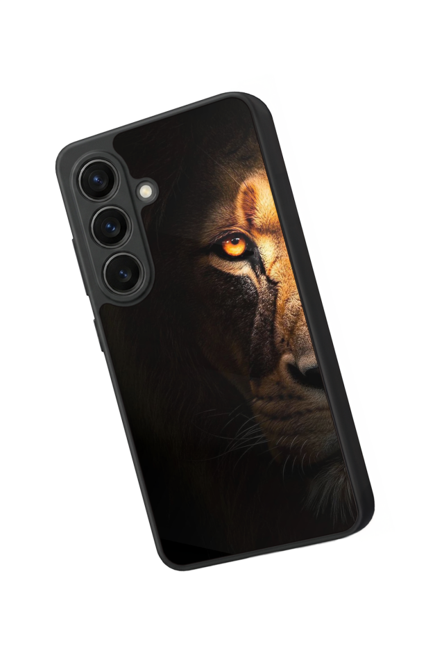 Samsung Galaxy S26 Uyumlu Aslan Tasarımlı Glossy Premium Kılıf
