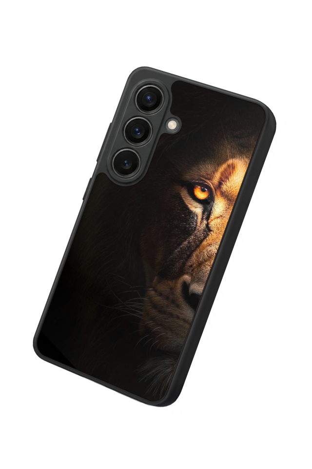 Samsung Galaxy S26 Uyumlu Aslan Tasarımlı Glossy Premium Kılıf