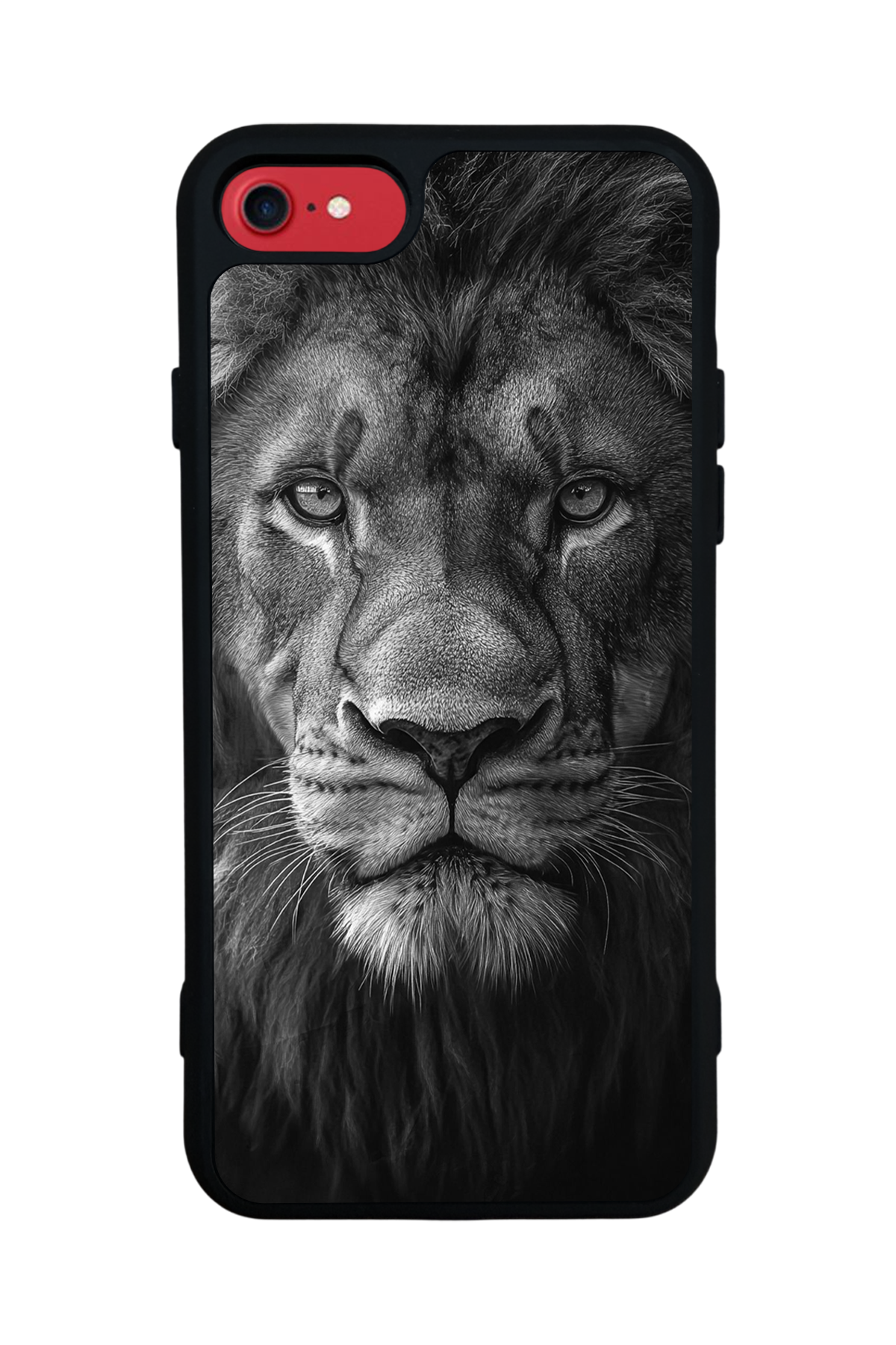 iPhone SE Uyumlu Aslan Tasarımlı Glossy Premium Kılıf