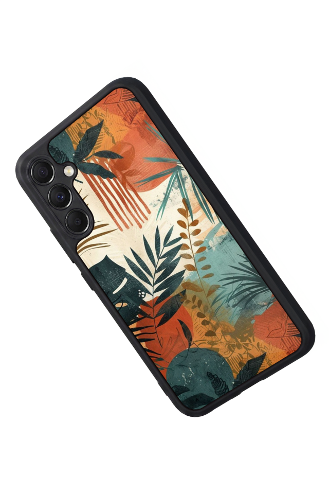 Samsung Galaxy M34 Uyumlu Botanik Tasarımlı Glossy Premium Kılıf