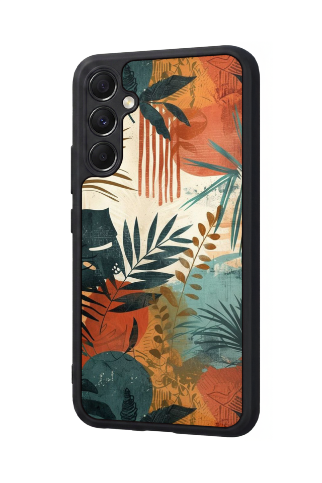 Samsung Galaxy M34 Uyumlu Botanik Tasarımlı Glossy Premium Kılıf