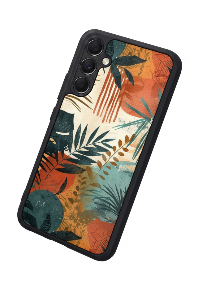 Samsung Galaxy M34 Uyumlu Botanik Tasarımlı Glossy Premium Kılıf