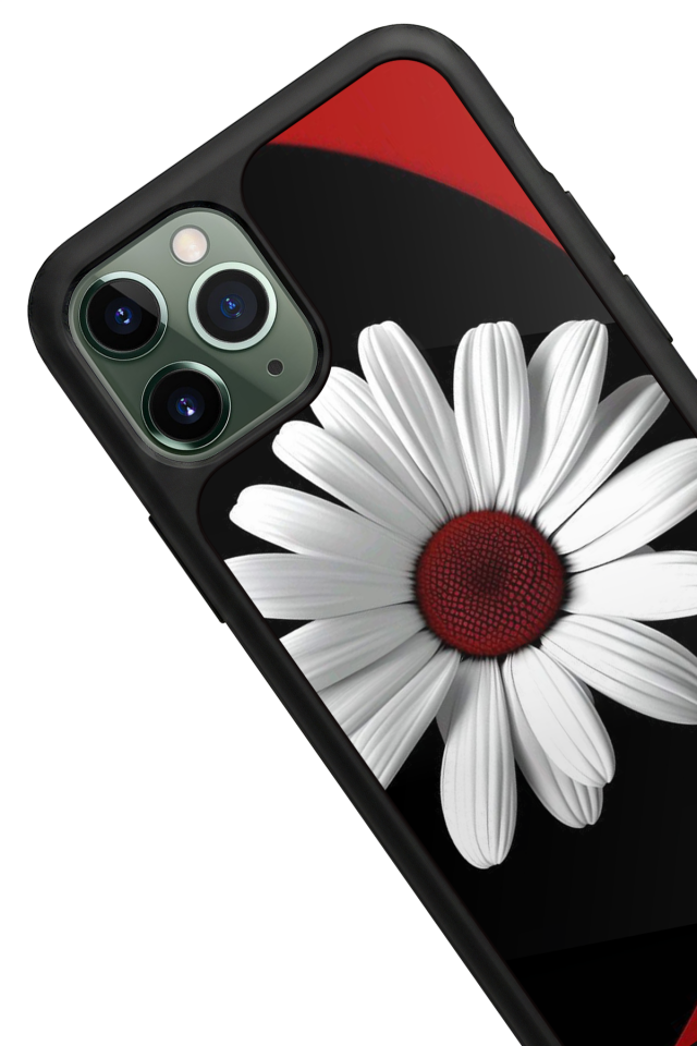 iPhone 11 Pro Uyumlu Cicek Tasarımlı Glossy Premium Kılıf