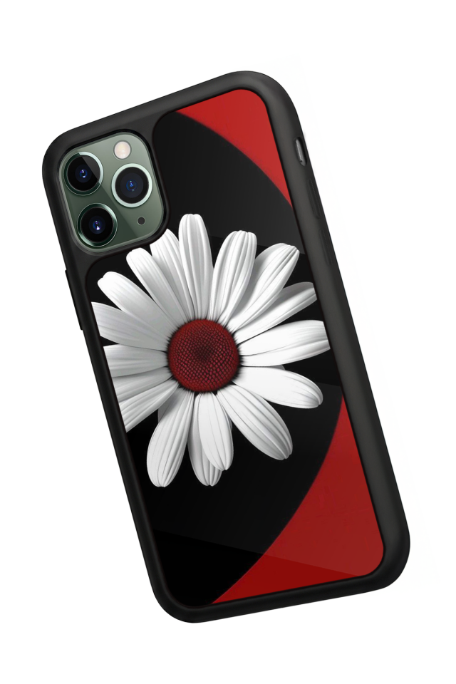 iPhone 11 Pro Uyumlu Cicek Tasarımlı Glossy Premium Kılıf