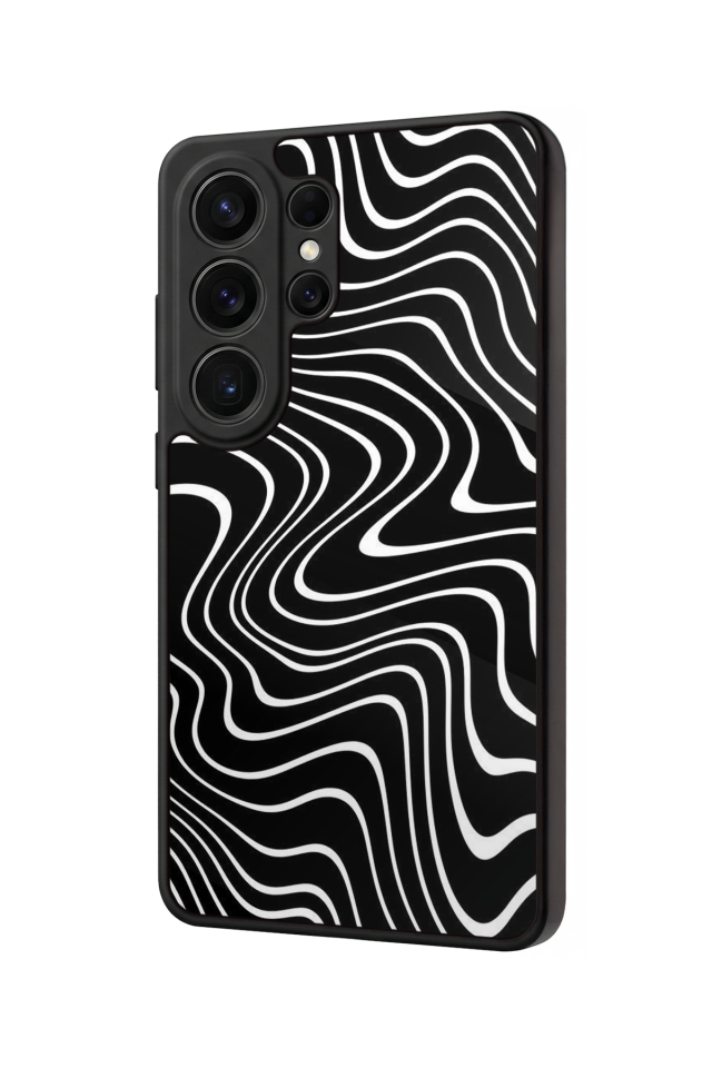 Samsung Galaxy S26 Ultra Uyumlu Çizgi Sanatı Tasarımlı Glossy Premium Kılıf