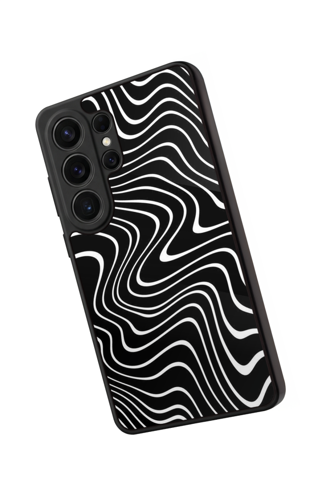 Samsung Galaxy S26 Ultra Uyumlu Çizgi Sanatı Tasarımlı Glossy Premium Kılıf