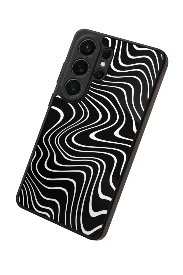 Samsung Galaxy S26 Ultra Uyumlu Çizgi Sanatı Tasarımlı Glossy Premium Kılıf