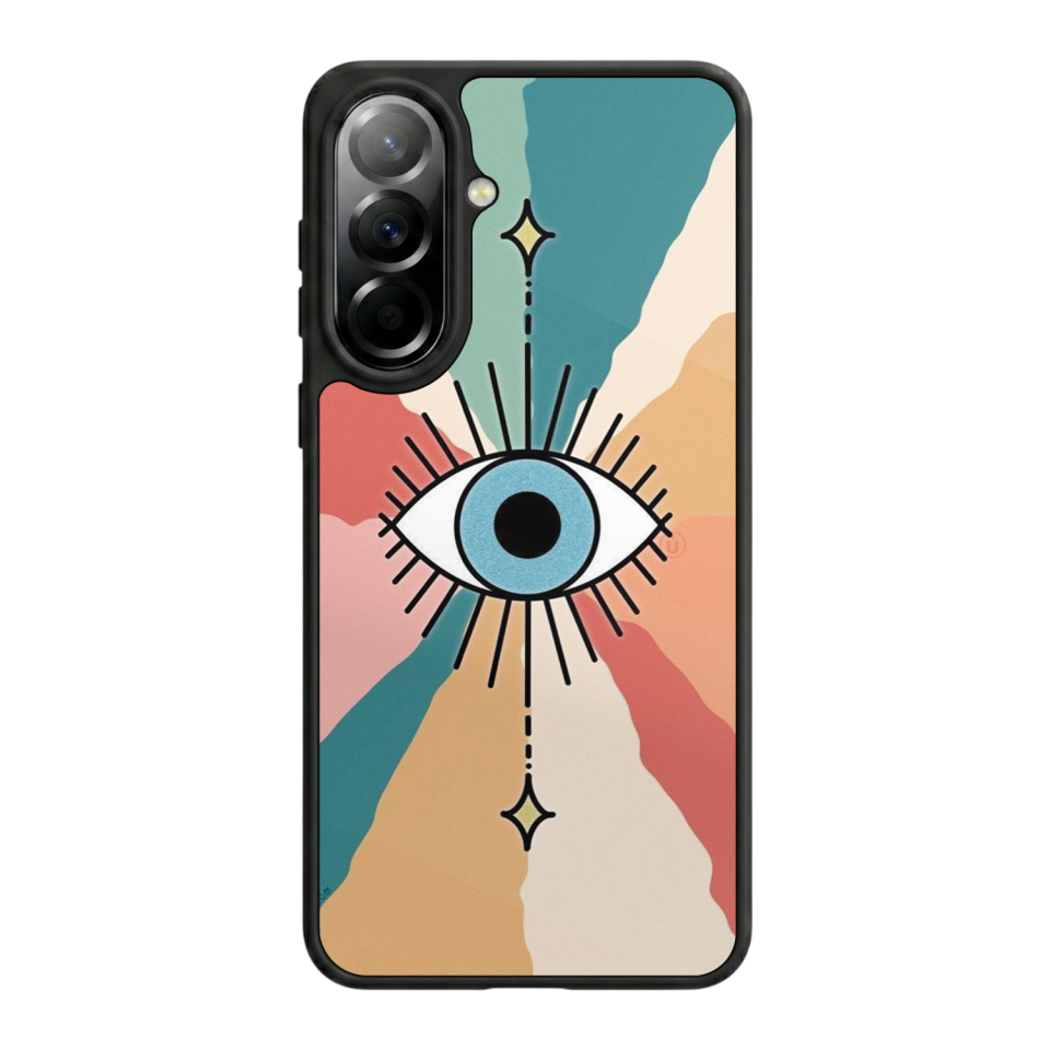 Samsung Galaxy A57 Uyumlu Göz Tasarımlı Glossy Premium Kılıf