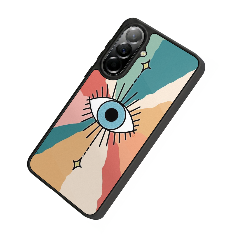 Samsung Galaxy A57 Uyumlu Göz Tasarımlı Glossy Premium Kılıf