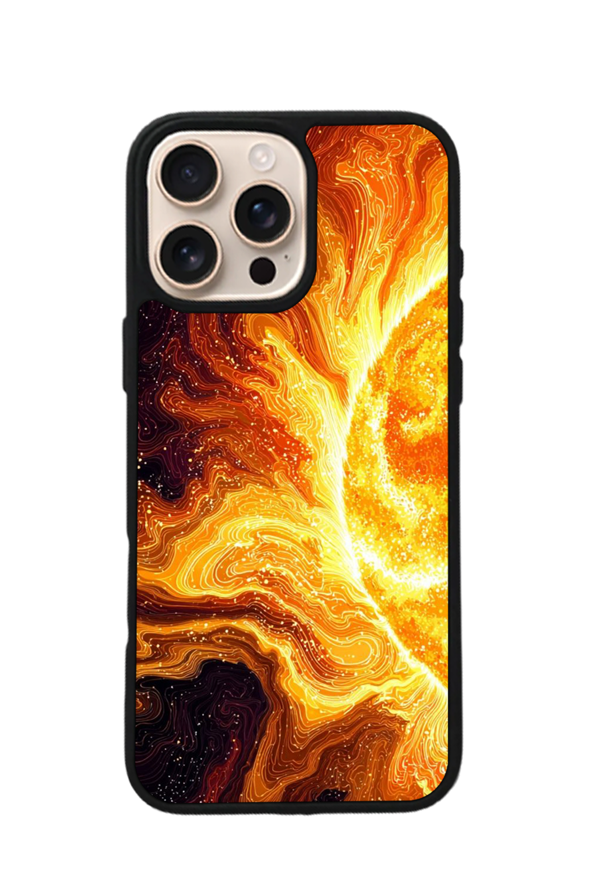 iPhone 15 Pro Uyumlu Gunes Tasarımlı Glossy Premium Kılıf