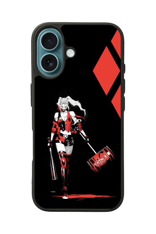 iPhone 16 Plus Uyumlu HarleyQueen Tasarımlı Glossy Premium Kılıf