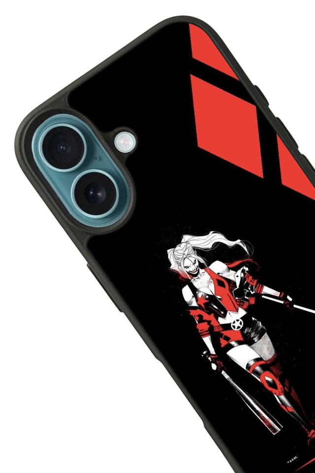 iPhone 16 Plus Uyumlu HarleyQueen Tasarımlı Glossy Premium Kılıf