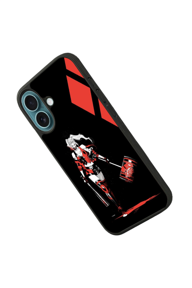 iPhone 16 Plus Uyumlu HarleyQueen Tasarımlı Glossy Premium Kılıf