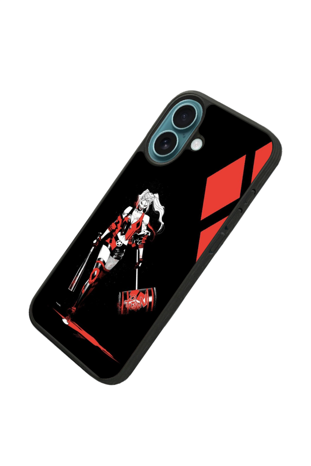iPhone 16 Plus Uyumlu HarleyQueen Tasarımlı Glossy Premium Kılıf