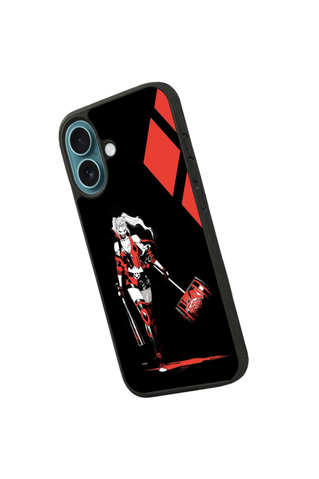 iPhone 16 Plus Uyumlu HarleyQueen Tasarımlı Glossy Premium Kılıf