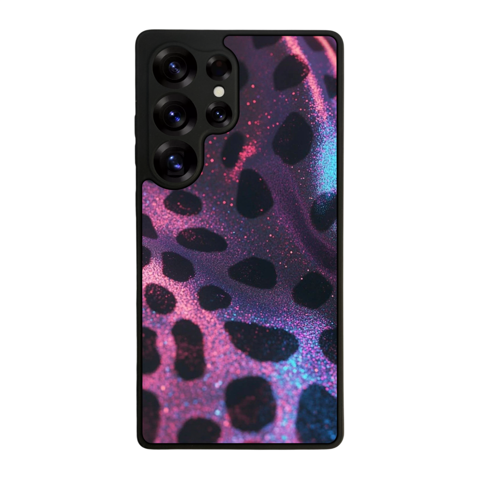 Samsung Galaxy S25 Ultra Uyumlu Hologram Leopar Tasarımlı Glossy Premium Kılıf