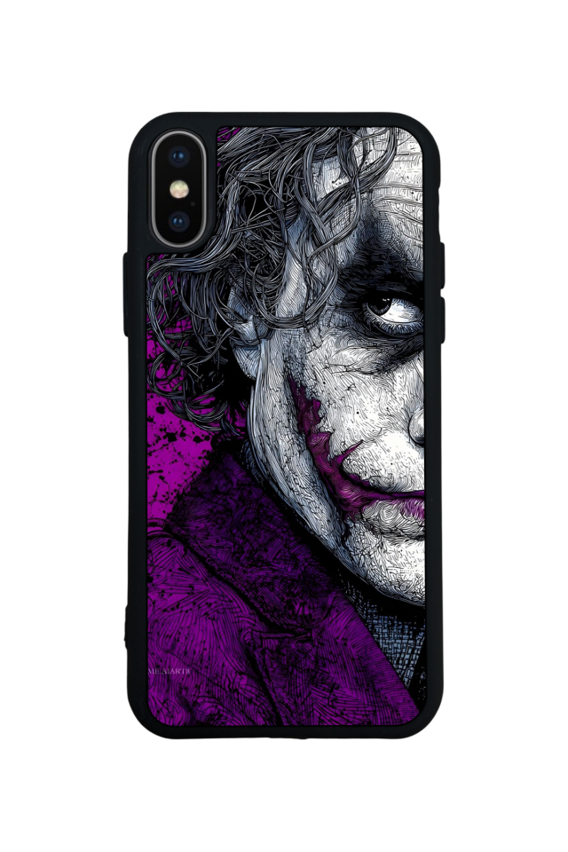 iPhone X/ XS Uyumlu Joker Tasarımlı Glossy Premium Kılıf