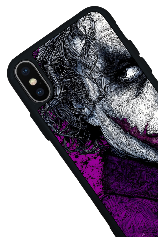 iPhone X/ XS Uyumlu Joker Tasarımlı Glossy Premium Kılıf